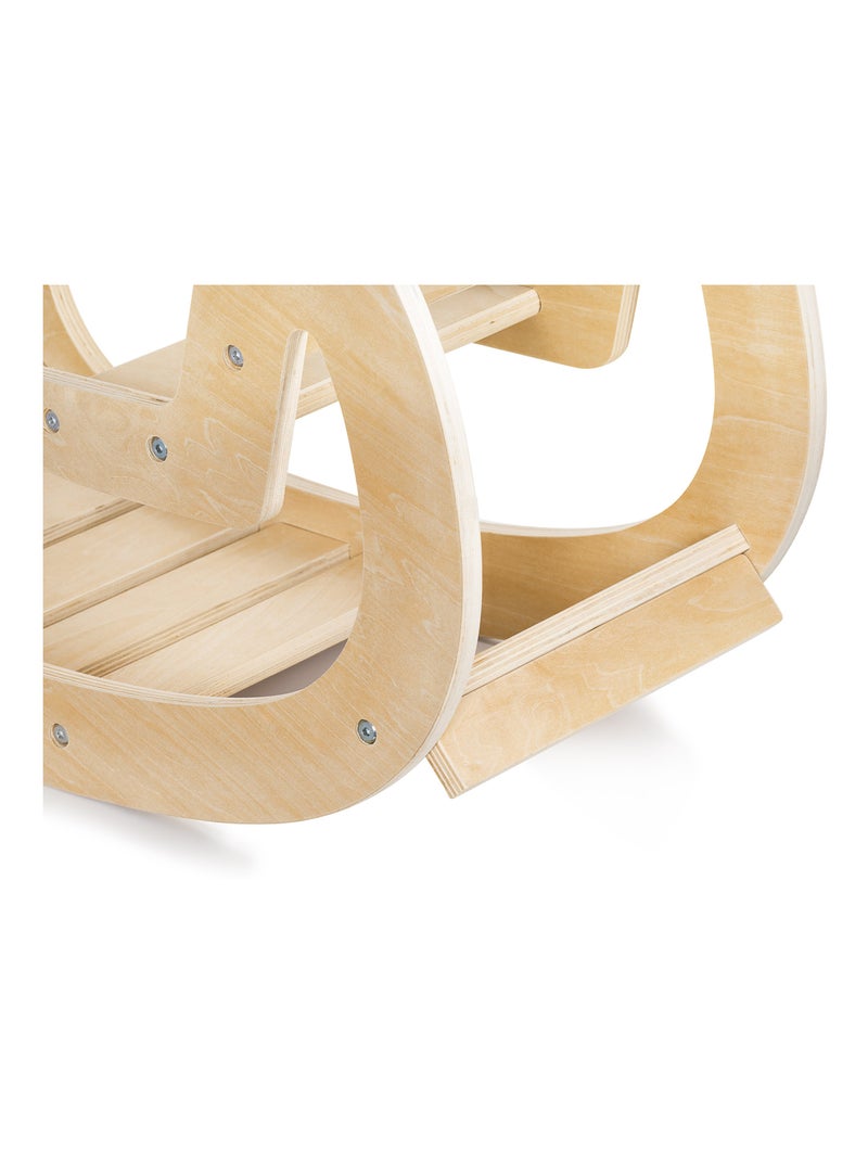 Altalena Montessori legno dondolo dai 12 mesi Mamabrum Beige - Kiabi