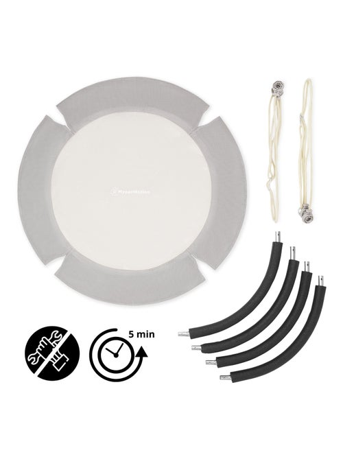 Altalena Nido da Giardino Ø100 cm Grigia Portata 150 kg per Bambini e Adulti - Kiabi Altalena Nido da Giardino Ø100 cm Grigia Portata 150 kg per Bambini e Adulti - Kiabi