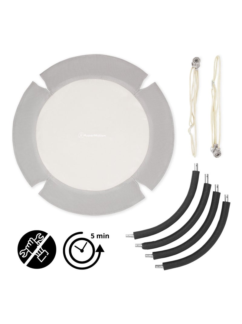 Altalena Nido da Giardino Ø100 cm Grigia Portata 150 kg per Bambini e Adulti N/D - Kiabi