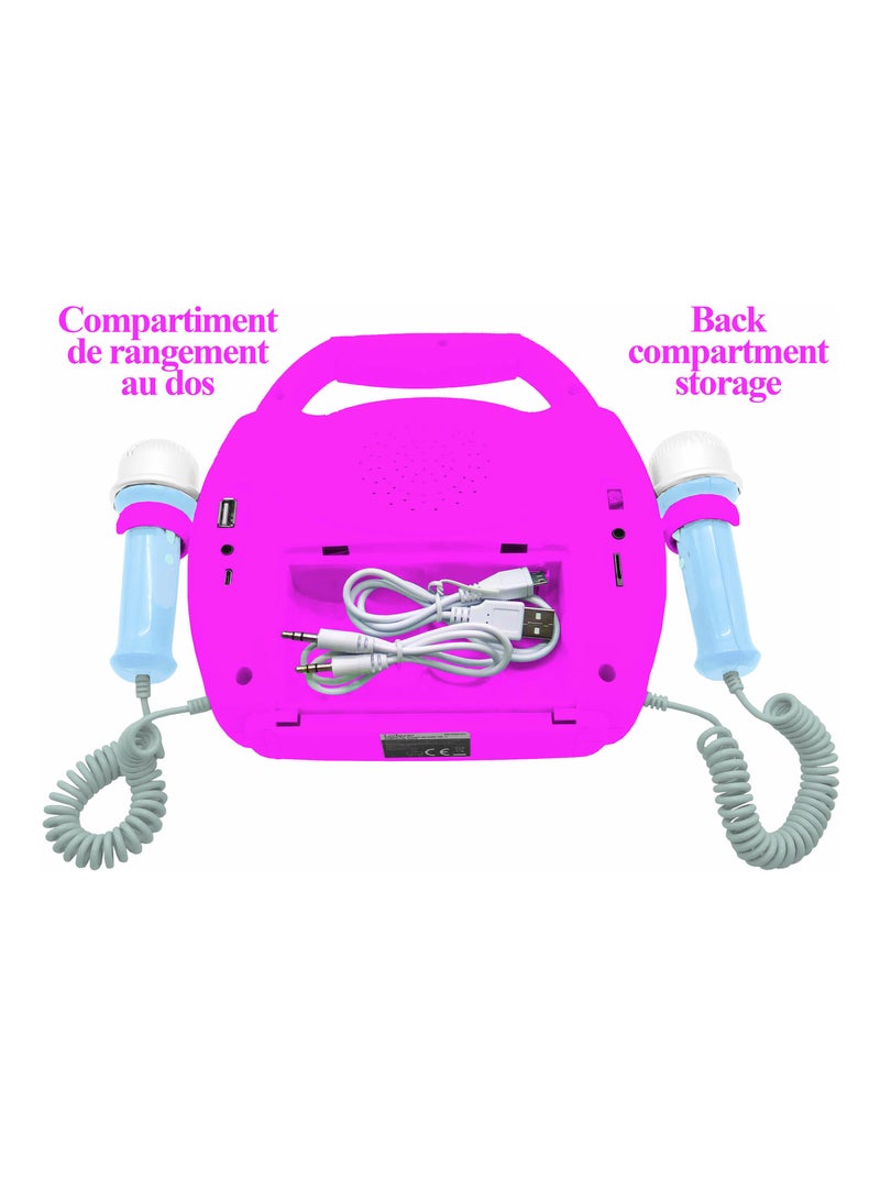 Altoparlante Bluetooth Barbie con microfoni ed effetti luminosi Rosa - Kiabi