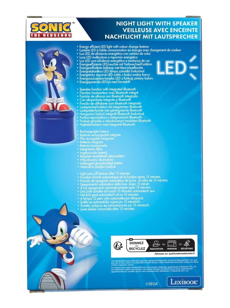 Altoparlante bluetooth con luce notturna sonica Blu - Kiabi