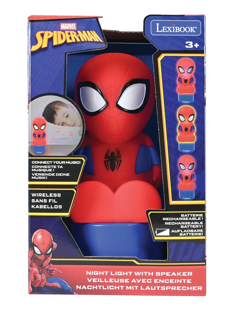 Altoparlante bluetooth con luce notturna Spiderman Rosso - Kiabi