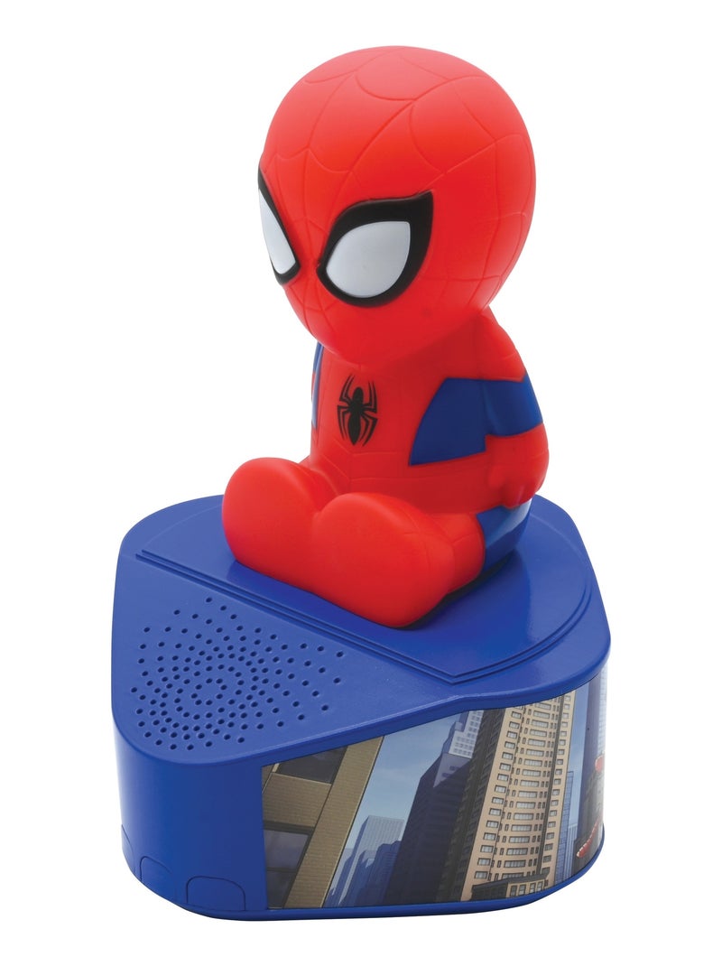Altoparlante Bluetooth con statuetta luminosa di Spiderman Blu - Kiabi