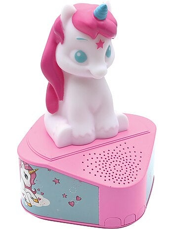 Altoparlante Bluetooth con statuetta luminosa di unicorno