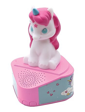 Altoparlante Bluetooth con statuetta luminosa di unicorno