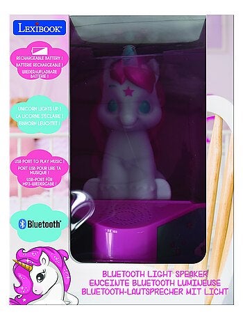 Altoparlante Bluetooth con statuetta luminosa di unicorno