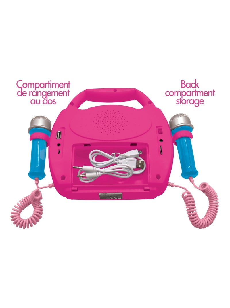 Altoparlante Bluetooth Disney principessa con luci e microfoni e batteria ricaricabile inclusi Rosa - Kiabi