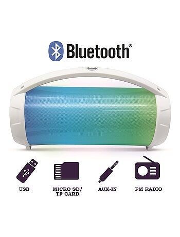 Altoparlante bluetooth iparty con luci e microfono