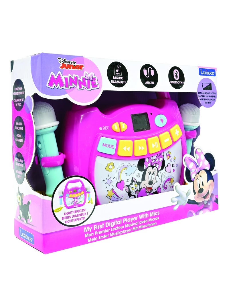 Altoparlante Bluetooth leggero di Minnie Mouse con microfono e batteria ricaricabile Rosa - Kiabi