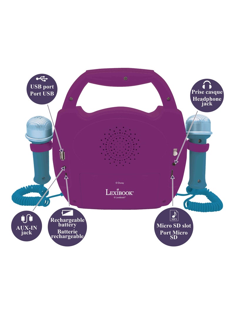 Altoparlante Bluetooth leggero Disney Frozen con microfono e batteria ricaricabile Viola - Kiabi