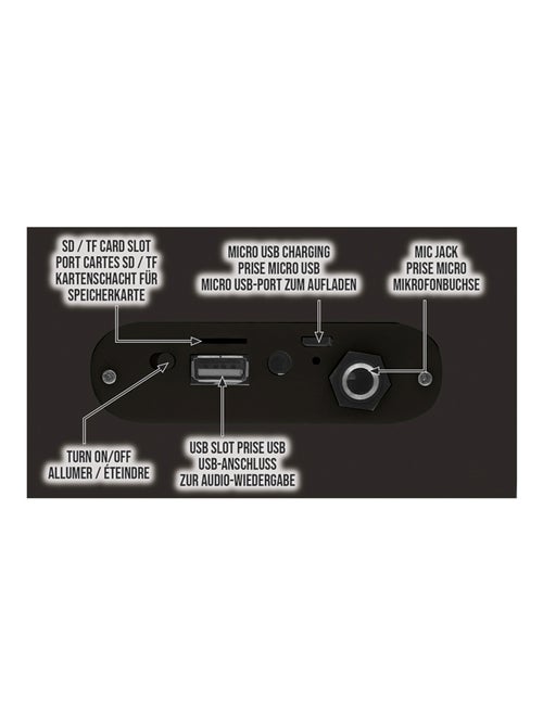 Altoparlante Bluetooth® portatile di Harry Potter con luci e microfono - Kiabi