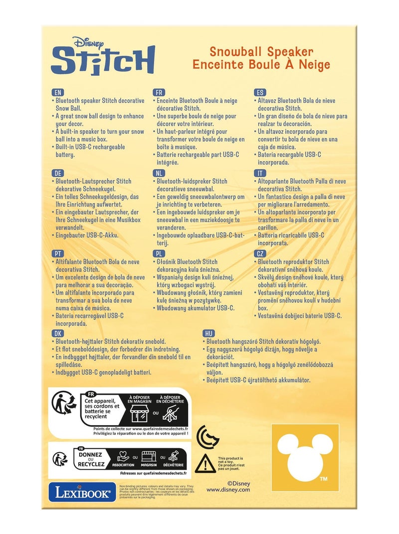 Altoparlante Bluetooth Punto palla di neve Blu - Kiabi