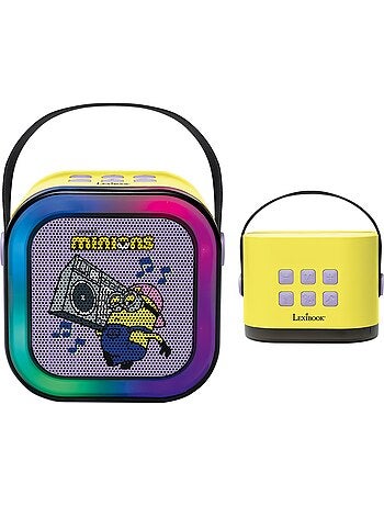 Altoparlante karaoke portatile minions con un microfono wireless
