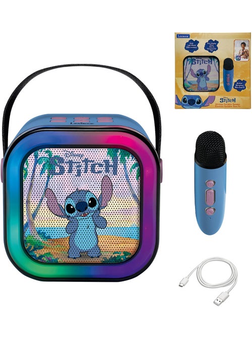 Altoparlante karaoke portatile stitch con un microfono wireless - Kiabi Altoparlante karaoke portatile stitch con un microfono wireless - Kiabi