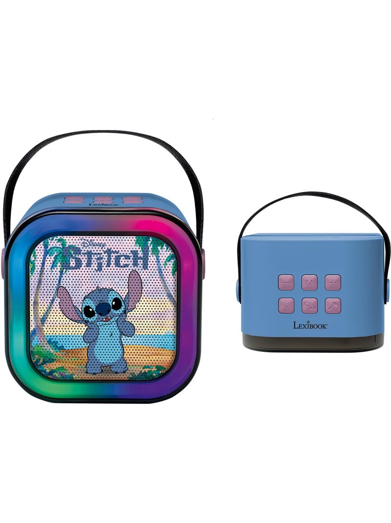 Altoparlante karaoke portatile stitch con un microfono wireless Blu - Kiabi