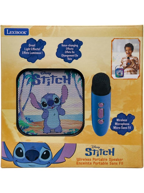 Altoparlante karaoke portatile stitch con un microfono wireless - Kiabi Altoparlante karaoke portatile stitch con un microfono wireless - Kiabi