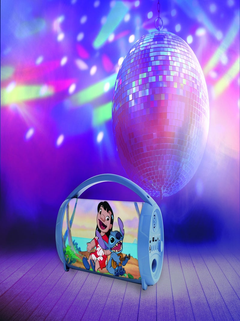 Altoparlante luminoso Bluetooth® Stitch con microfono Blu - Kiabi