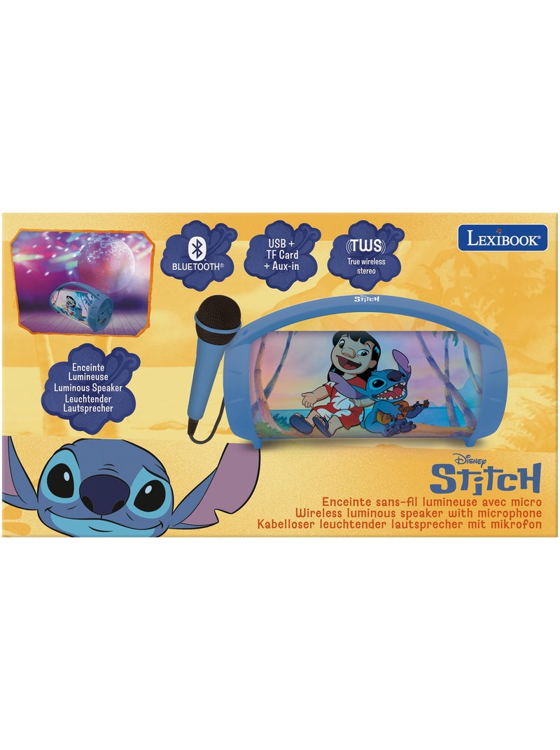 Altoparlante luminoso bluetooth stitch con microfono Blu - Kiabi
