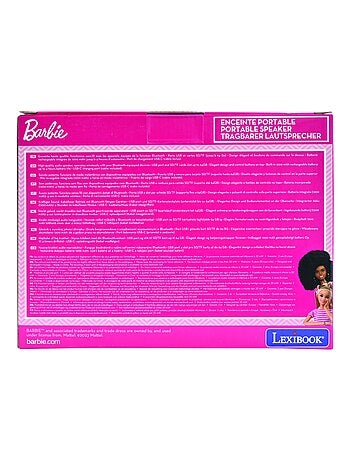 Altoparlante portatile Barbie Bluetooth® con finitura in tessuto