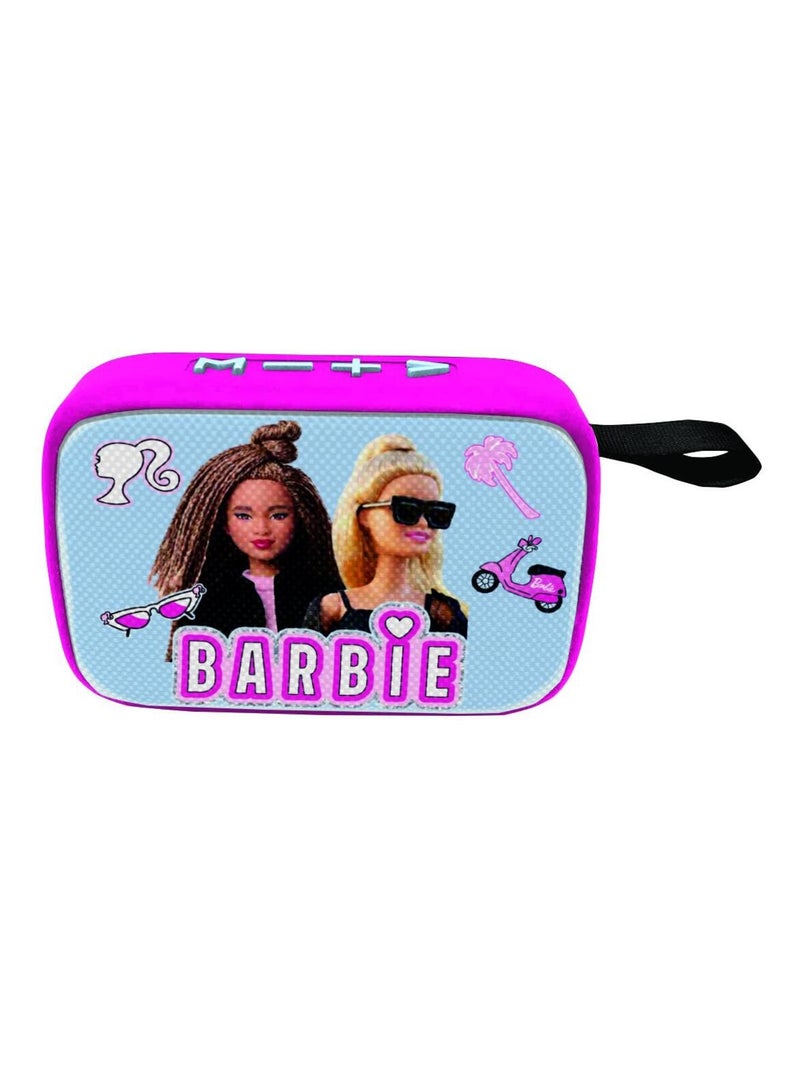 Altoparlante portatile Barbie Bluetooth® con finitura in tessuto Rosa - Kiabi