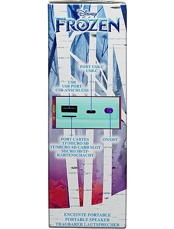 Altoparlante portatile Bluetooth® Disney Frozen con finitura in tessuto