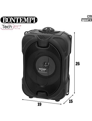 Altoparlante wireless con microfono e luci 19x15x16 cm bontempi