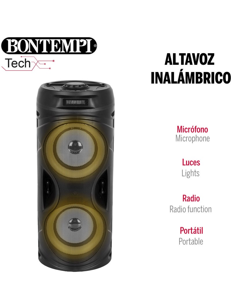 Altoparlante wireless da 160w con microfono e luci bontempi N/D - Kiabi