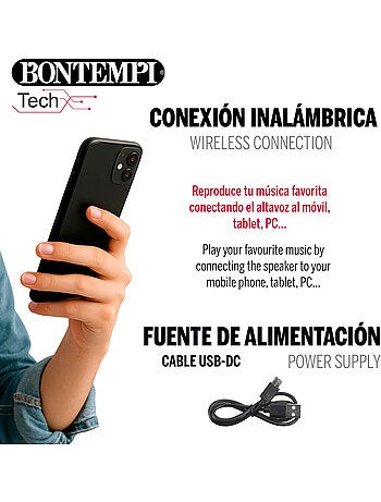 Altoparlante wireless da 80w con karaoke e microfono bontempi