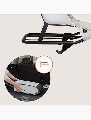 Amaca per rimorchio da bicicletta LIONELO Cama 2 in 1 – Da 1 a 10 mesi – Rivestimento ventilato