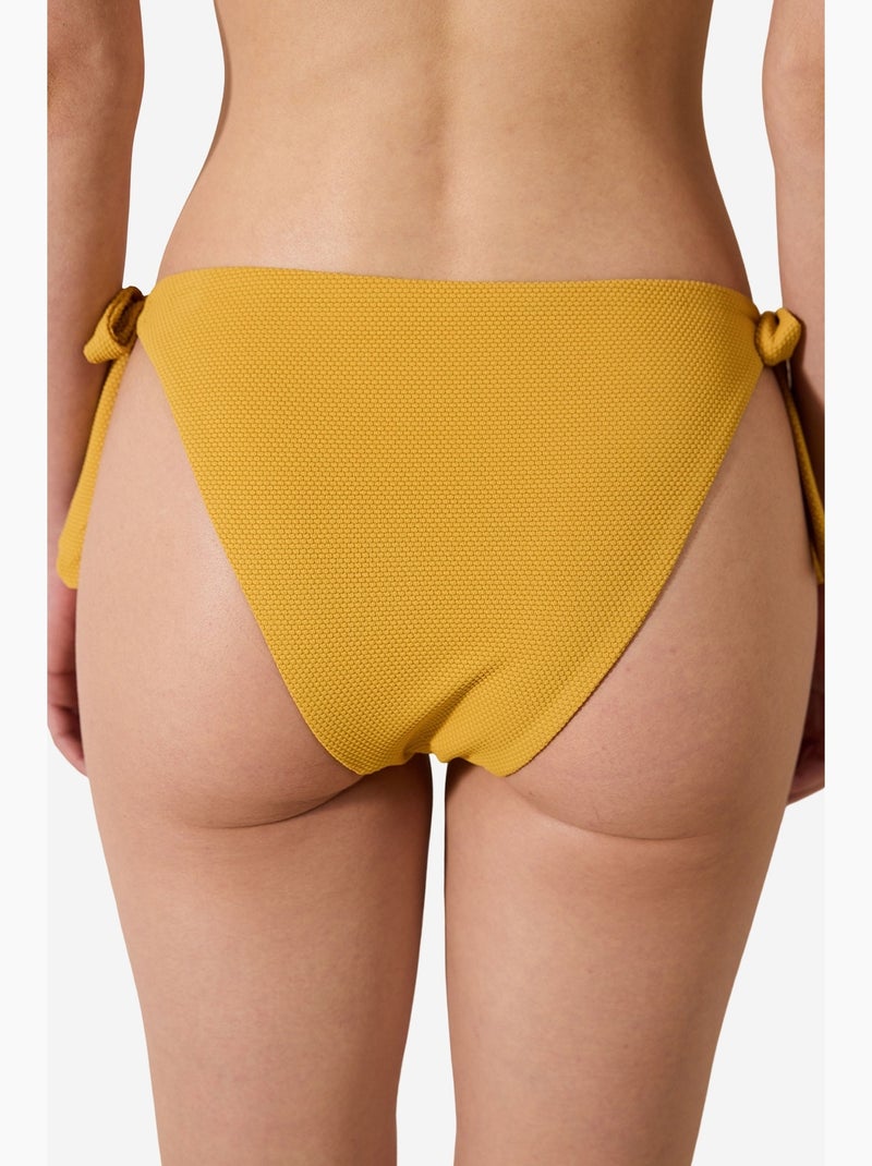 Amar slip bikini brasiliano testurizzato penti Ambra - Kiabi