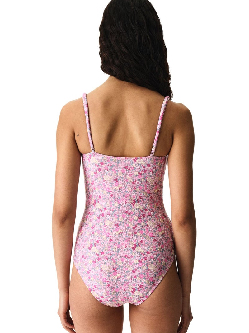 Amira costume intero con stampa a piccoli fiori penti Rosa/Bianco/Verde - Kiabi