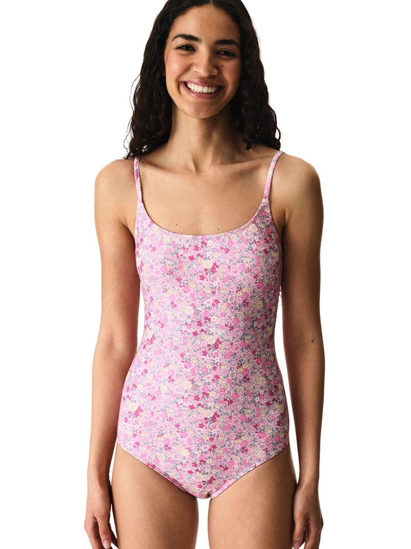 Amira costume intero con stampa a piccoli fiori penti Rosa/Bianco/Verde - Kiabi