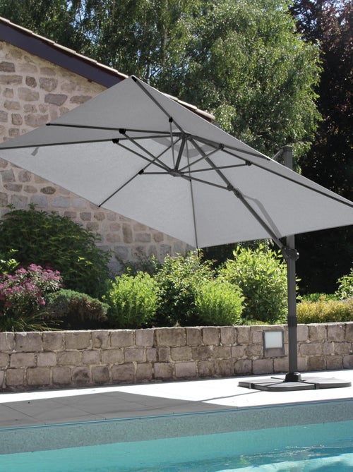 Ampio parasole rettangolare con rotazione a 360° - Kiabi Ampio parasole rettangolare con rotazione a 360° - Kiabi