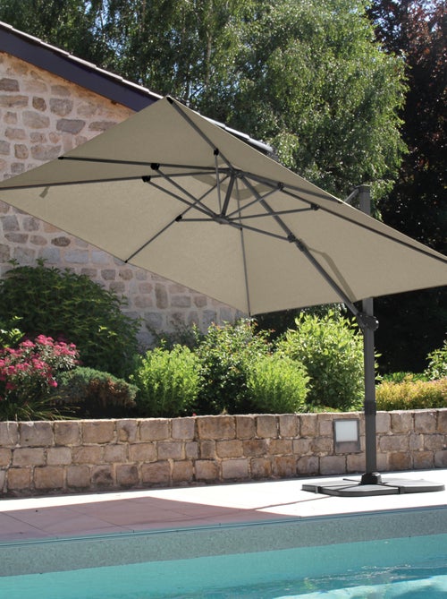 Ampio parasole rettangolare con rotazione a 360° - Kiabi Ampio parasole rettangolare con rotazione a 360° - Kiabi