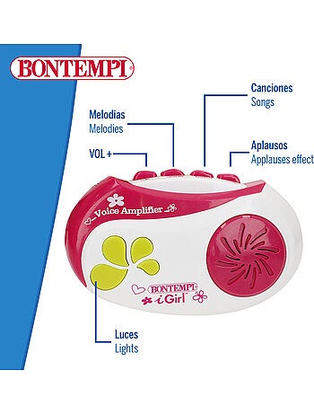 Amplificatore microfonico con luci e suoni bontempi