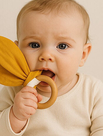 Anello da dentizione in cotone biologico