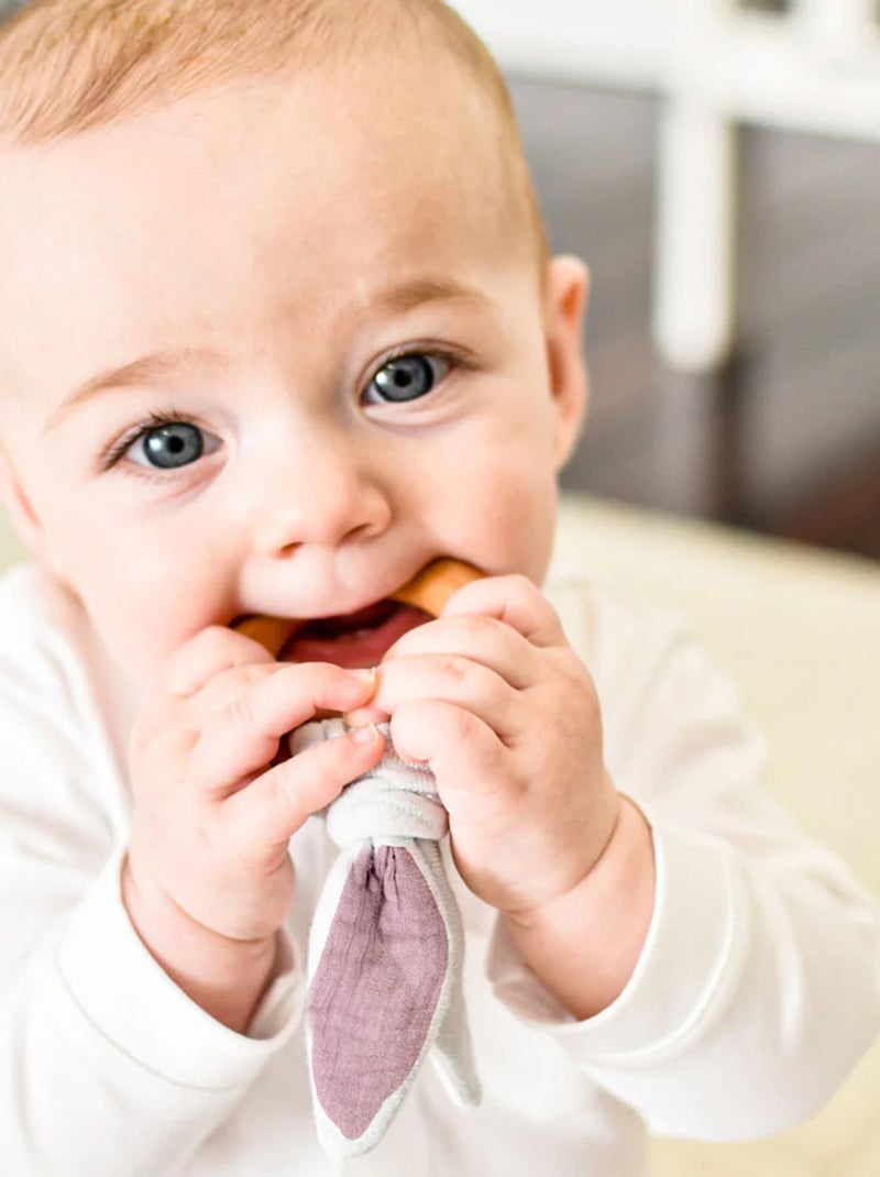 Anello da dentizione in cotone biologico Rosa - Kiabi