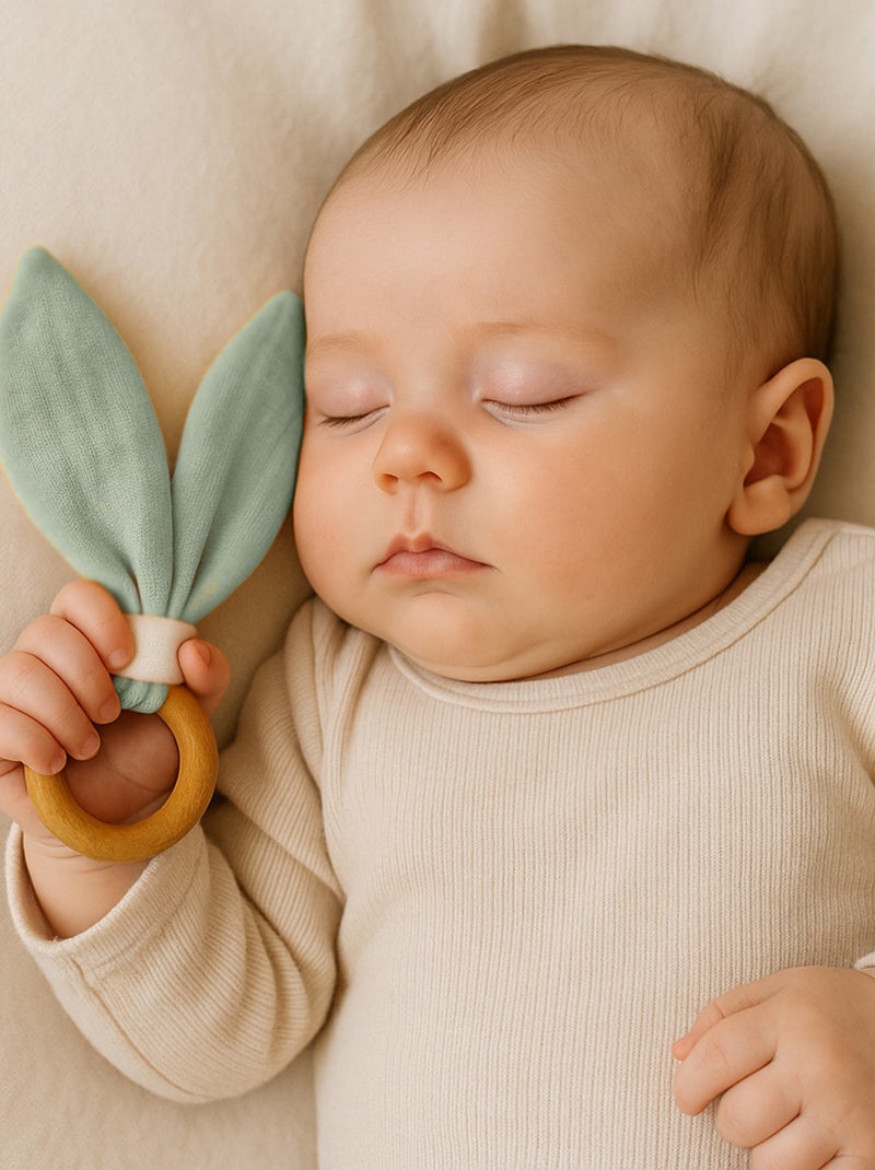 Anello da dentizione in cotone biologico Verde - Kiabi