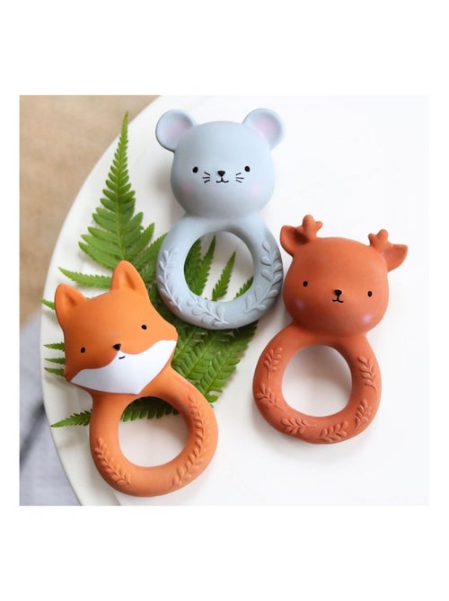 Anello da dentizione sonaglio volpe 100% naturale | A Little Lovely Company - Kiabi