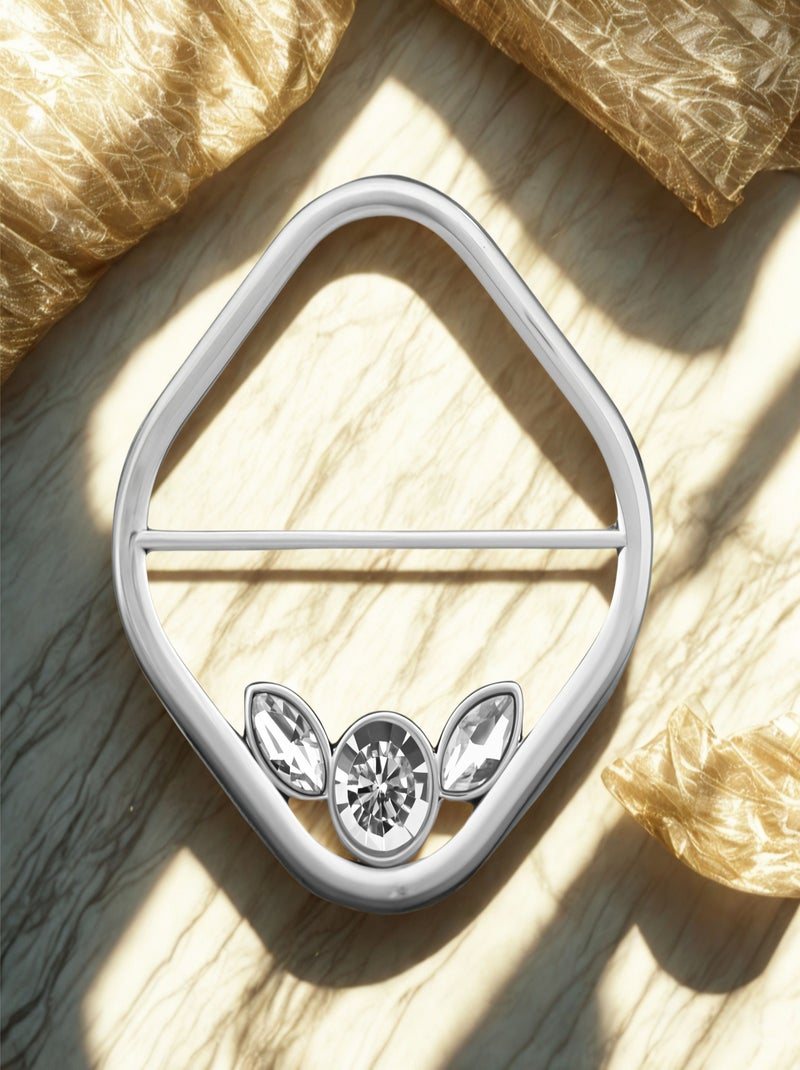 Anello per foulard Circle Square Argento - Kiabi