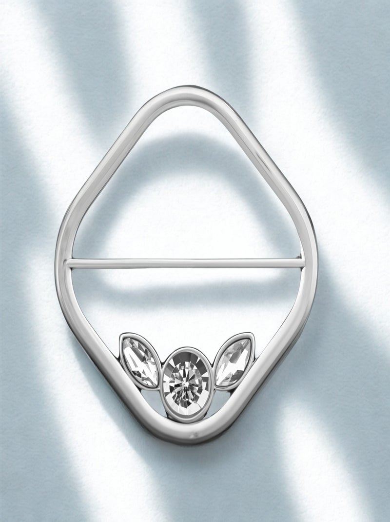 Anello per foulard Circle Square Argento - Kiabi