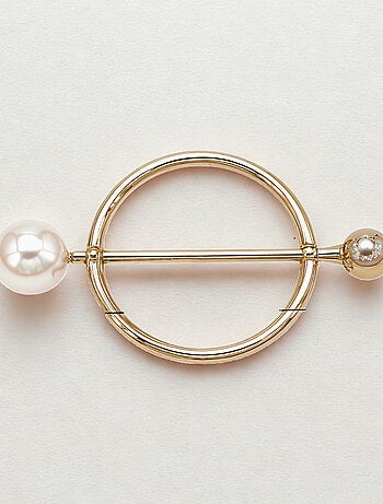 Anello per foulard Perla solitaria