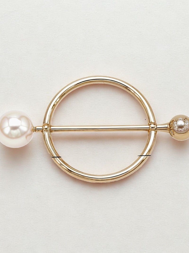 Anello per foulard Perla solitaria Oro - Kiabi