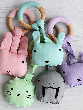 Anello per la dentizione con peluche animale | SEVIRA KIDS