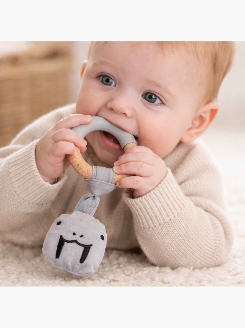 Anello per la dentizione con peluche | sevira kids | sevira kids Grigio - Kiabi
