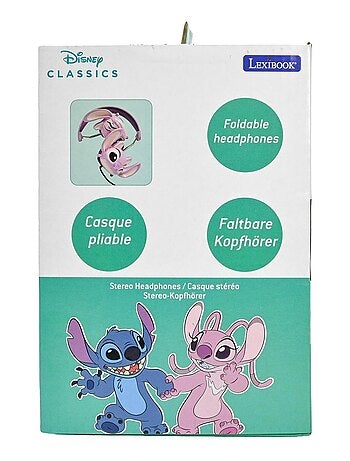 Angel di Disney Stitch Cuffia pieghevole a filo con limitazione sicura del volume
