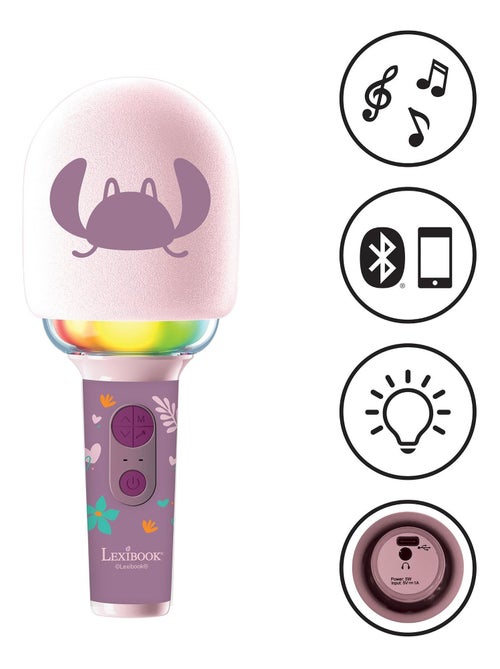 Angel Karaoke microfono Microfono con effetti sonori e luminosi - Kiabi