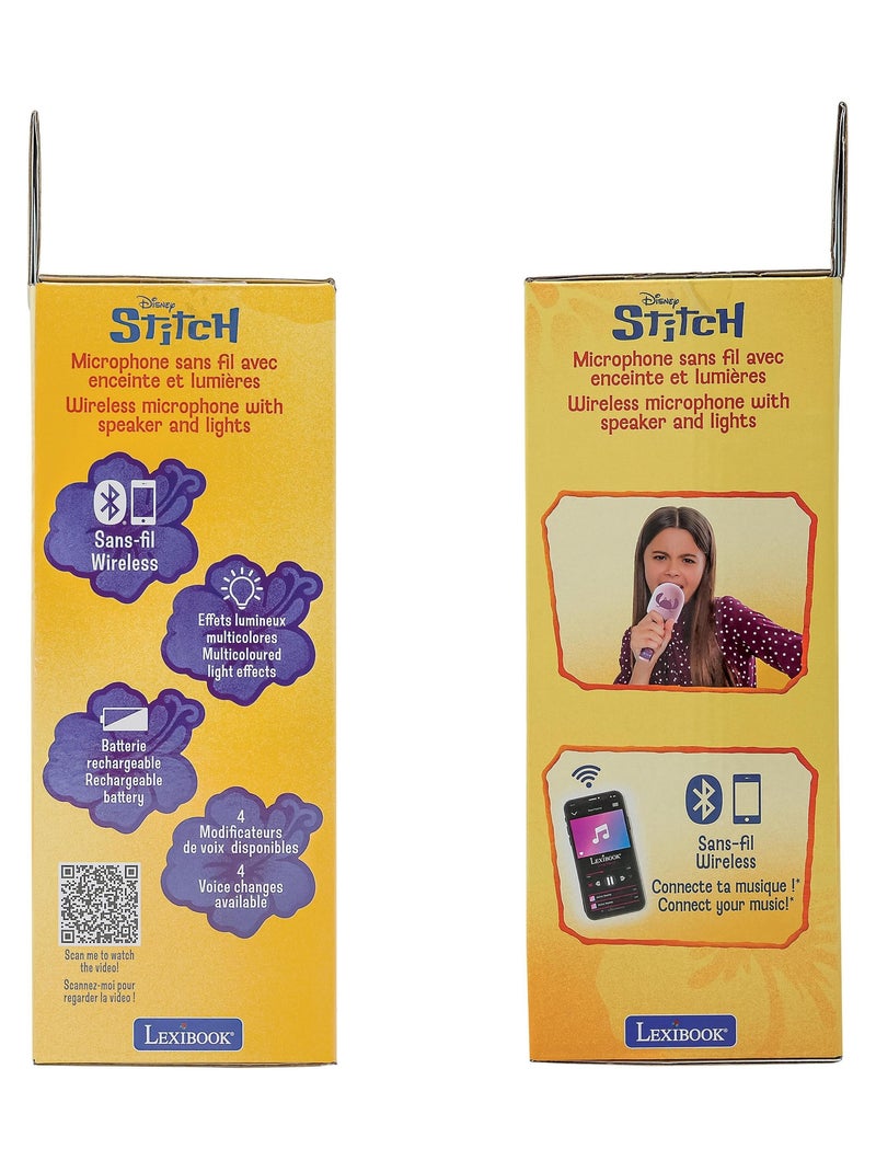 Angel Karaoke microfono Microfono con effetti sonori e luminosi Rosa - Kiabi