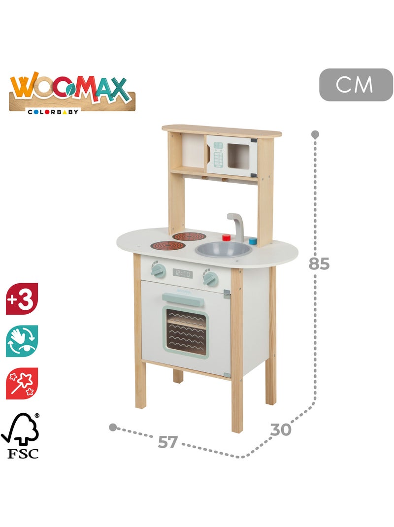 Angolo cottura in legno con utensili WOOMAX N/D - Kiabi
