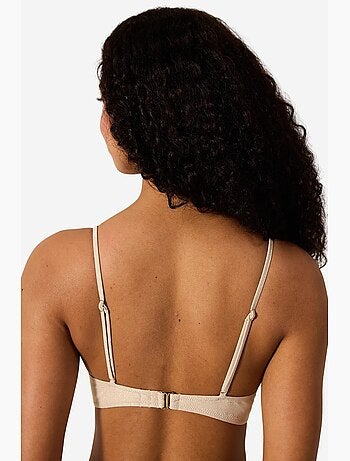 Anna top bikini con apertura frontale e paillettes penti